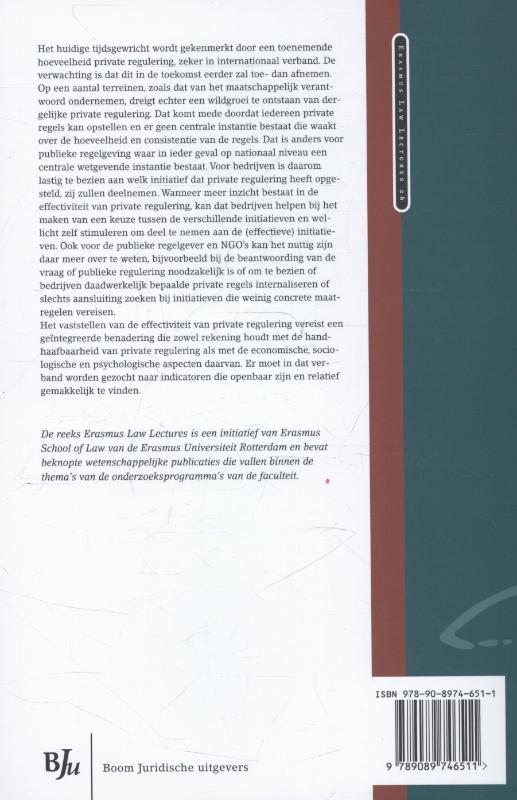 Achterkant van Effectiviteit van privaatrechtelijke regulering