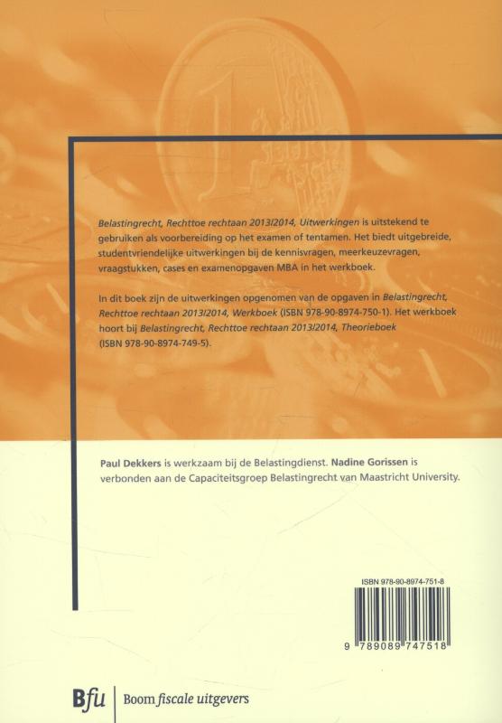 Achterkant van Uitwerkingen
