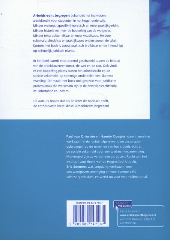 Achterkant van Arbeidsrecht begrepen