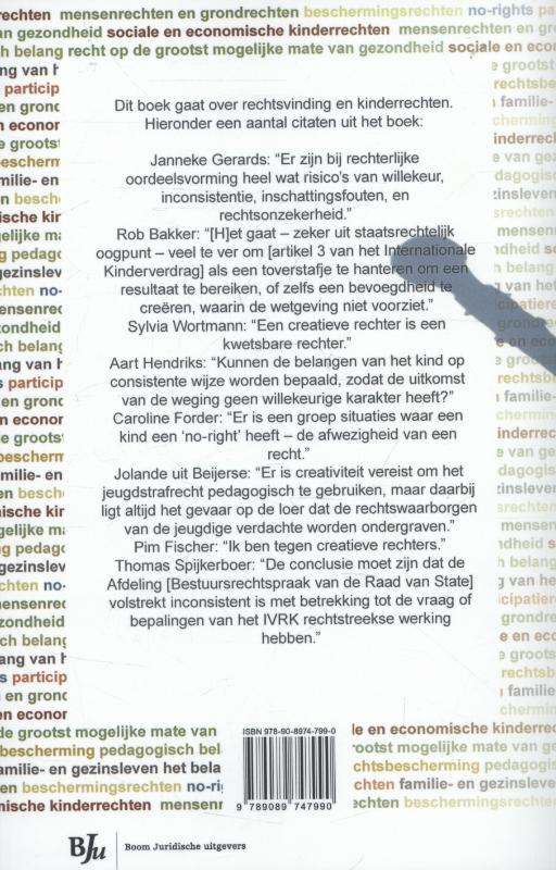 Achterkant van Rechterlijke creativiteit en de rechten van het kind