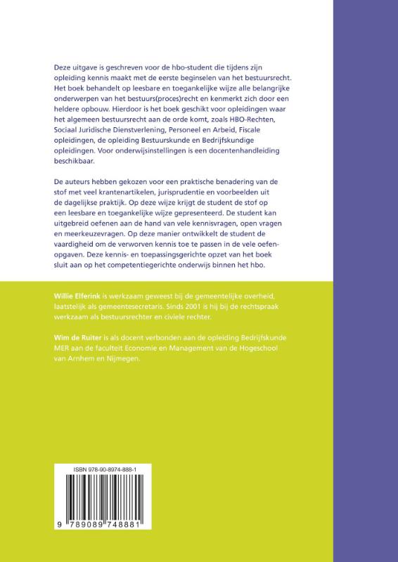 Achterkant van Bestuursrecht