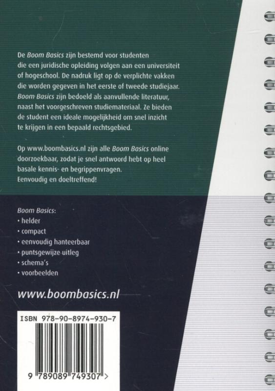 Achterkant van Verzekeringsrecht