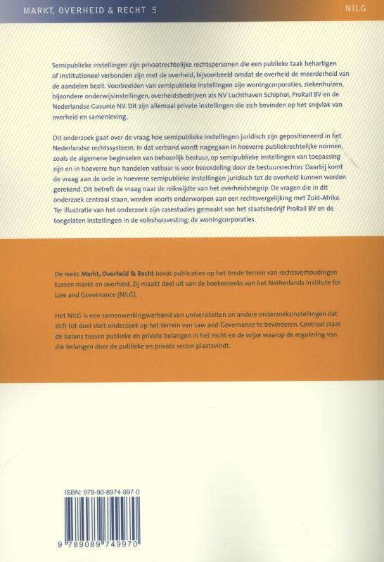 Achterkant van Semipublieke instellingen