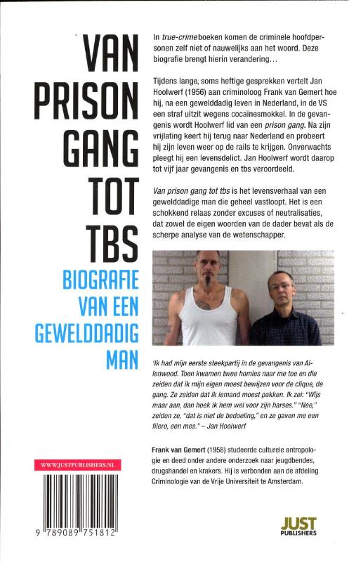 Achterkant van Van prison gang tot TBS