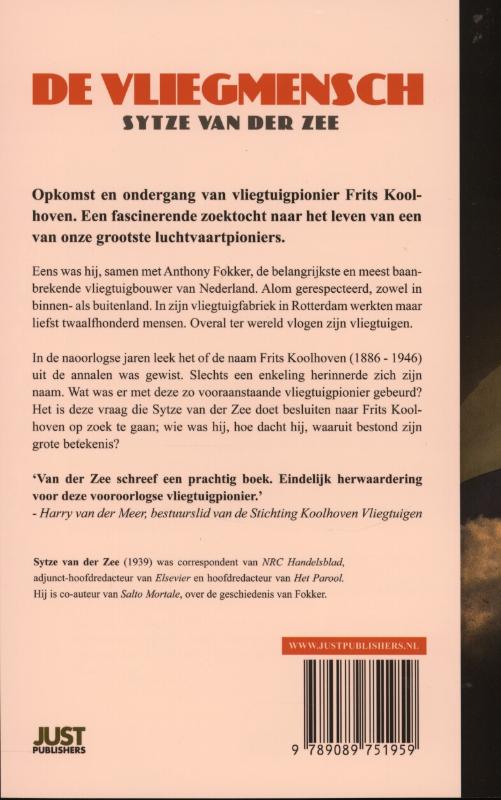 Achterkant van De vliegmensch