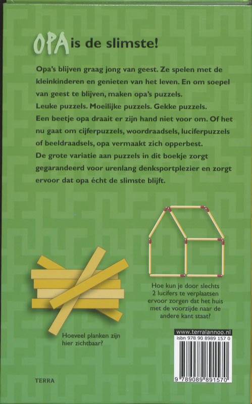 Achterkant van Opa is de slimste