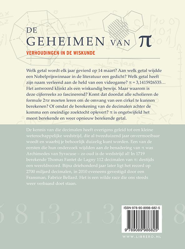 Achterkant van De geheimen van Pi