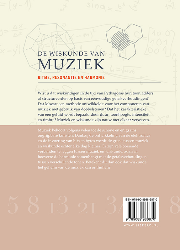 Achterkant van De wiskunde van muziek