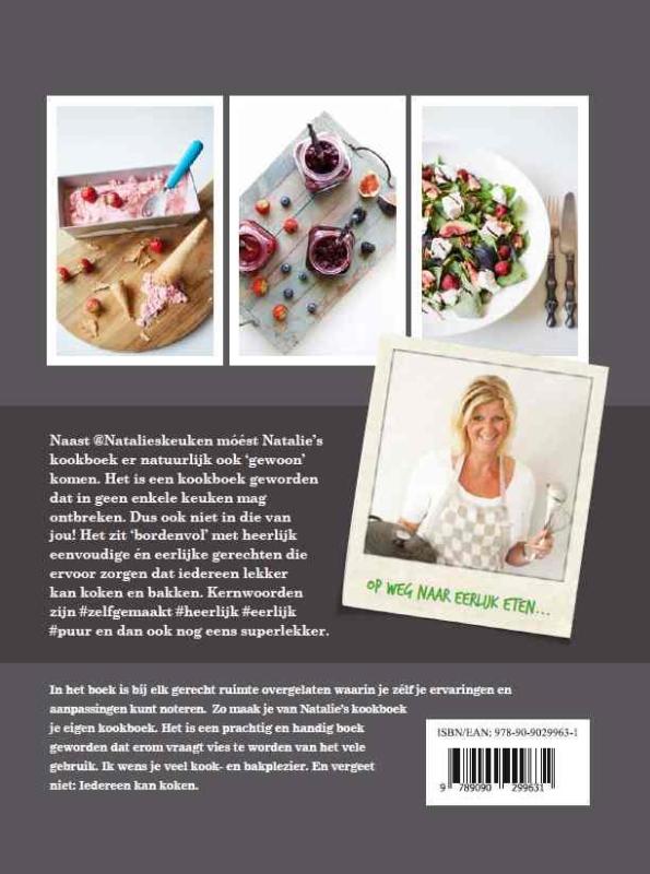Achterkant van Natalie's Kookboek