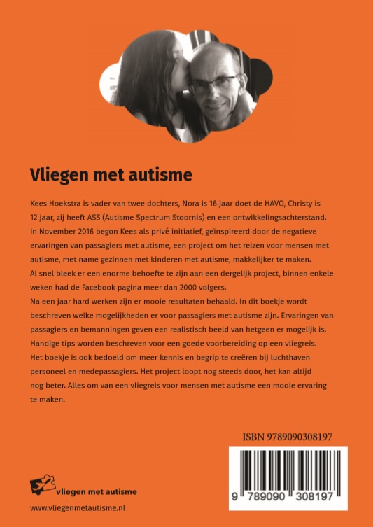 Achterkant van Vliegen met autisme