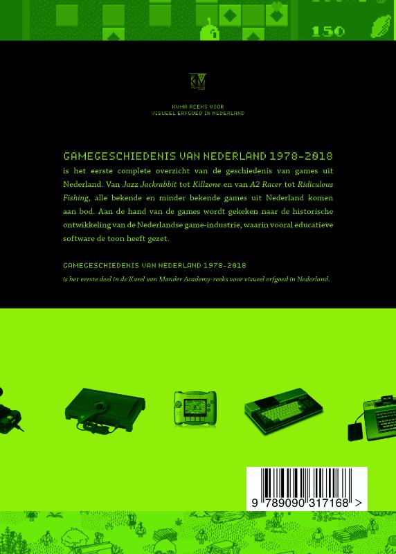 Achterkant van Gamegeschiedenis van Nederland 1978-2018