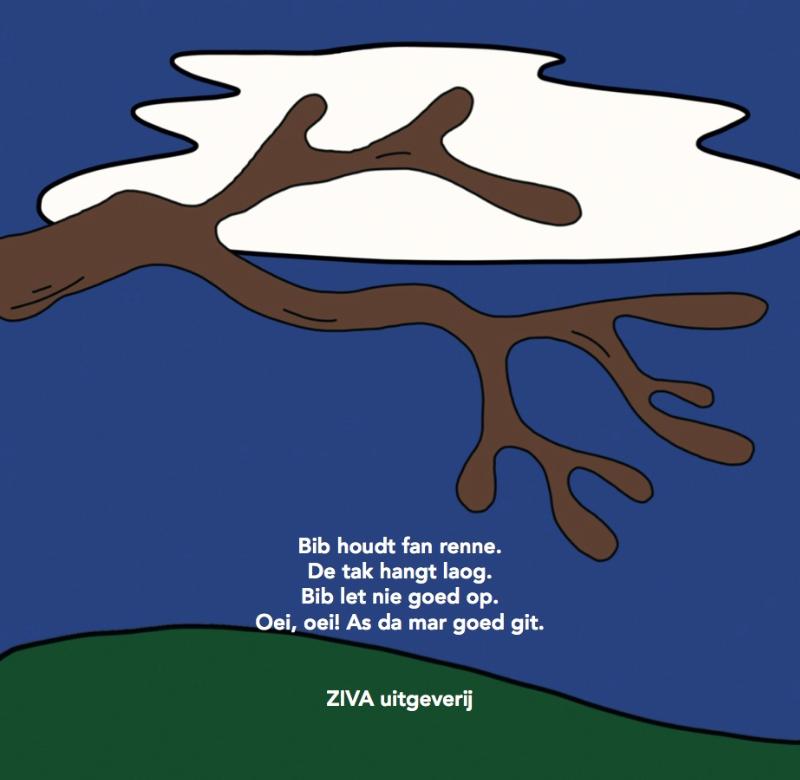 Achterkant van Bib het ‘n buts veur de kop