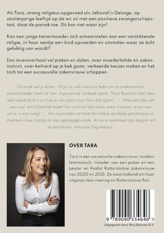Achterkant van Van tienermoeder naar zakenvrouw