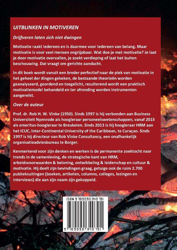 Achterkant van Uitblinken in Motiveren