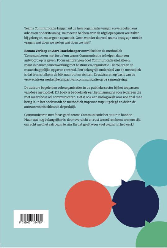 Achterkant van Communiceren met focus - voor meer maatschappelijke impact