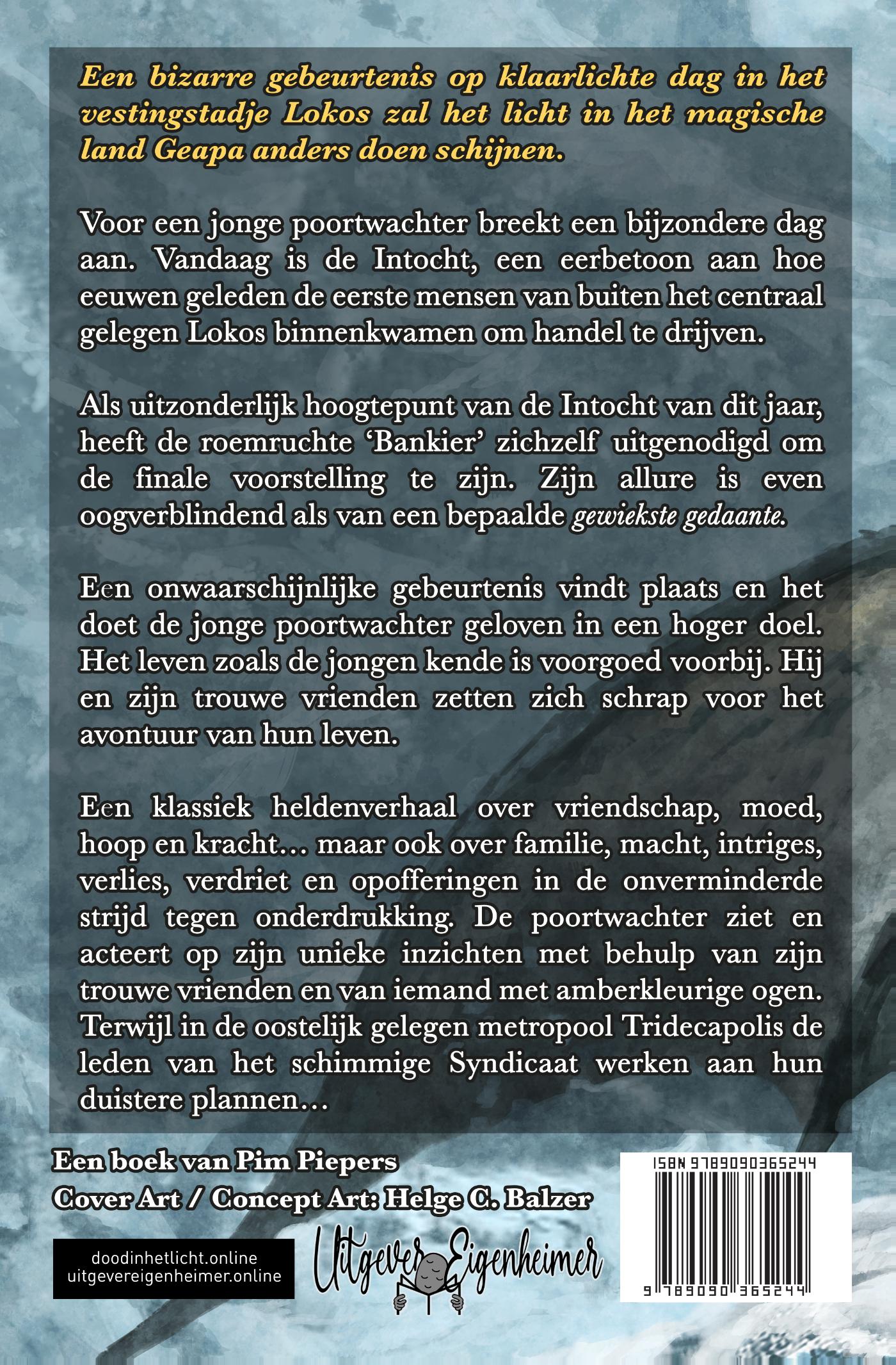 Achterkant van Dood in het Licht