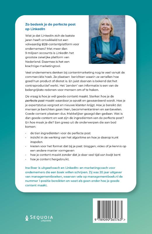 Achterkant van Zo bedenk je de perfecte post op LinkedIn
