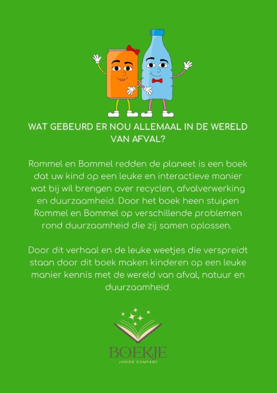 Achterkant van Rommel en Bommel Redden de Planeet