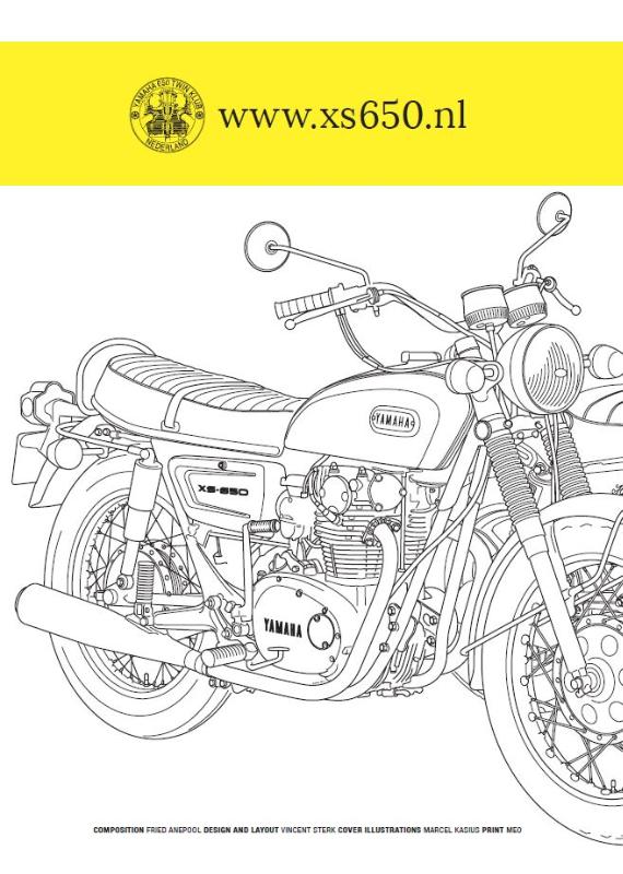 Achterkant van Model guide Yamaha XS & TX 650
