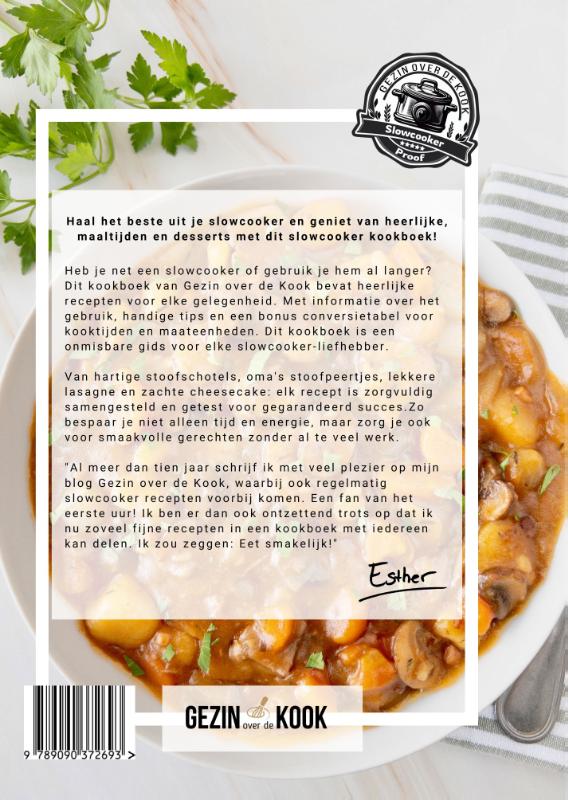 Achterkant van Makkelijk koken in de slowcooker