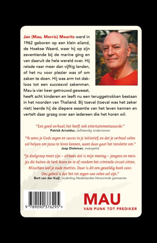 Achterkant van Mau, van punk tot prediker