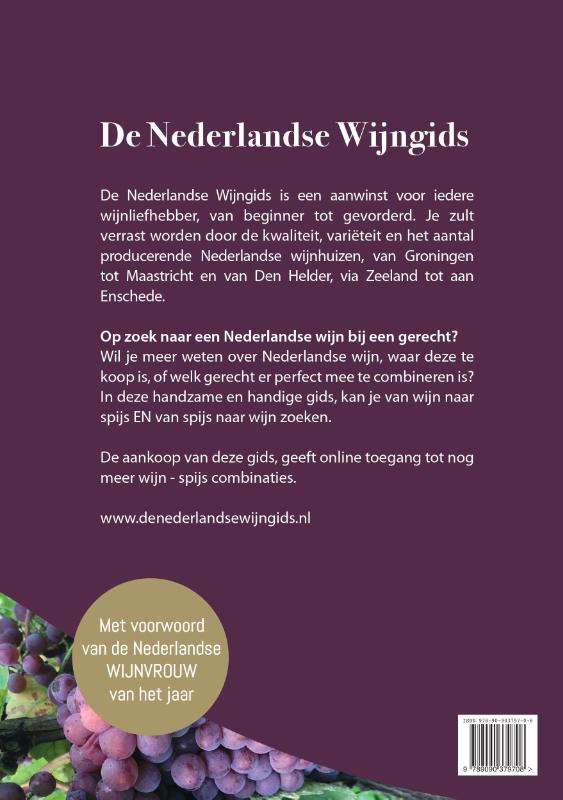 Achterkant van De Nederlandse Wijn&Spijsgids 2024