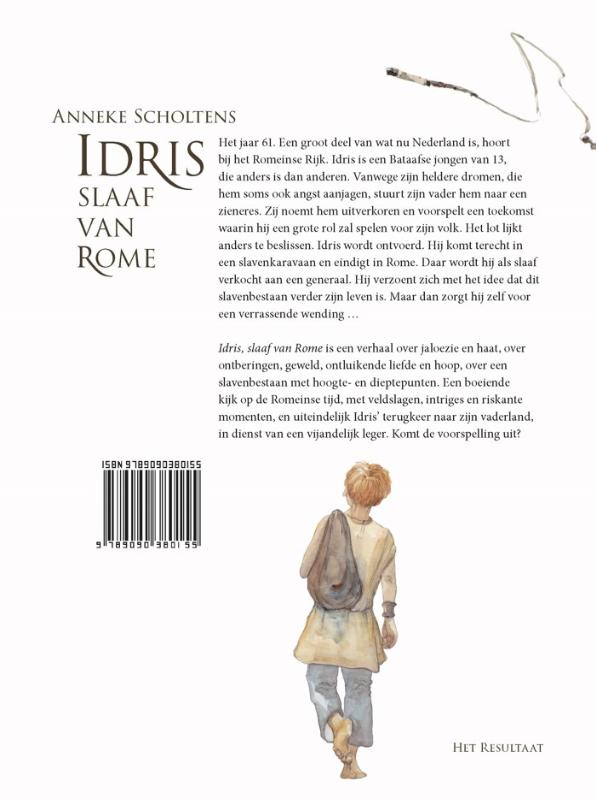 Achterkant van Idris, slaaf van Rome