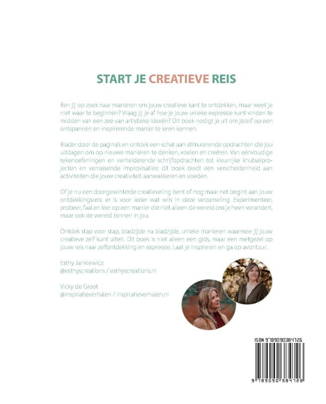 Achterkant van Start je creatieve reis