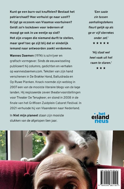Achterkant van Niet mijn planeet