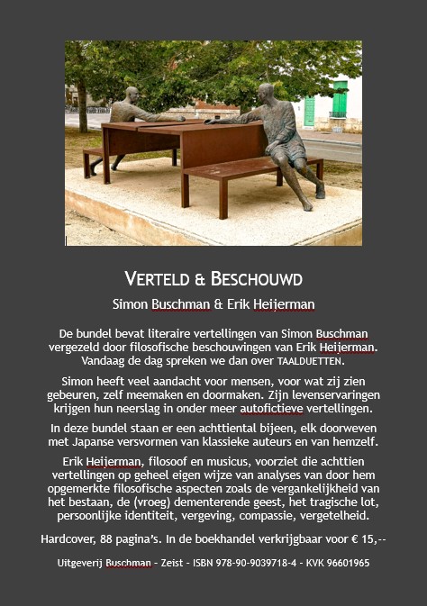 Achterkant van Verteld & Beschouwd