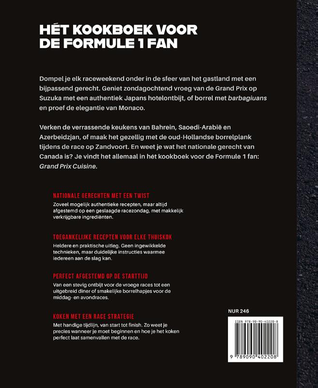 Achterkant van Grand Prix Cuisine