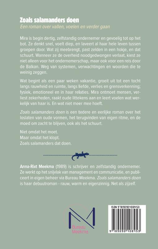 Achterkant van Zoals salamanders doen