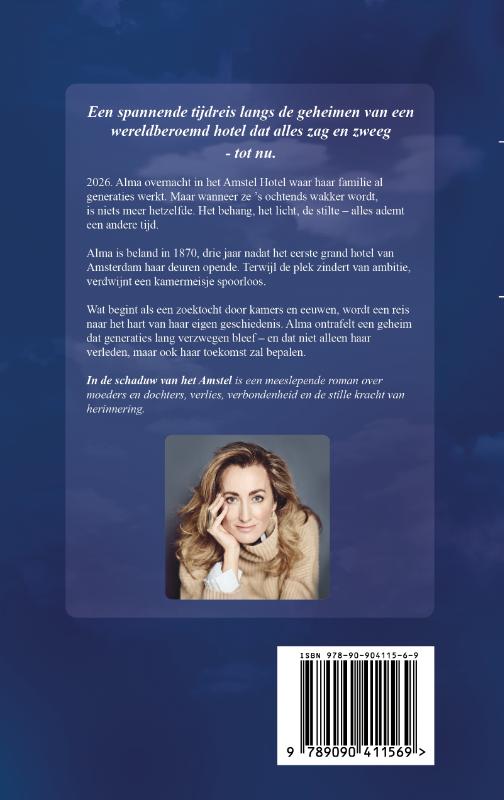 Achterkant van In de schaduw van het Amstel