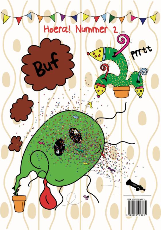 Achterkant van Buf het vleestende plantje