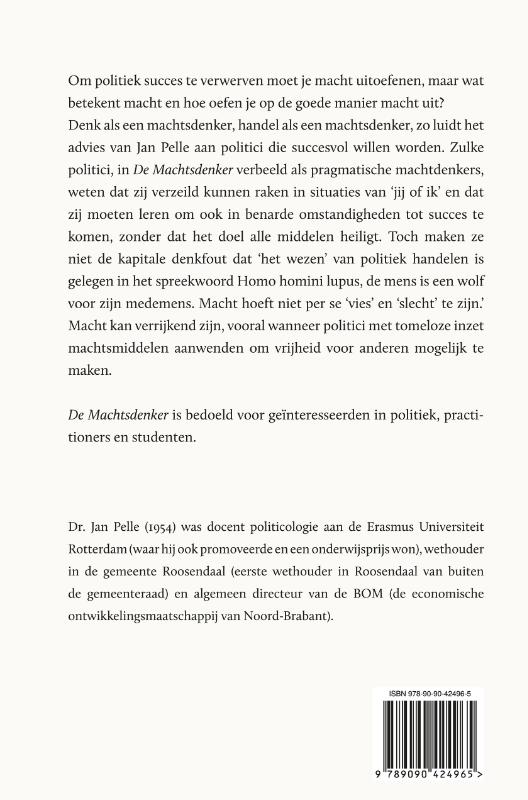Achterkant van De Machtsdenker