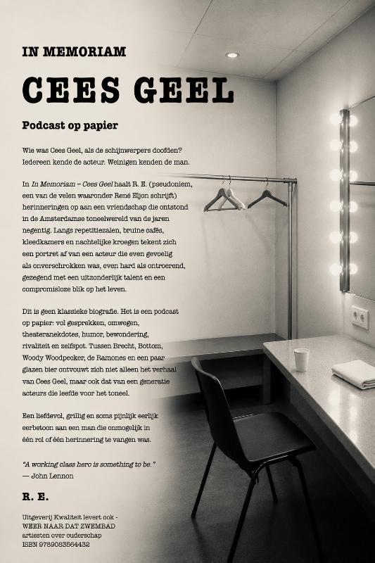 Achterkant van IN MEMORIAM CEES GEEL