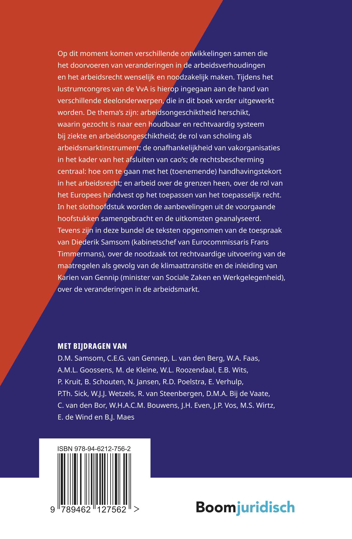 Achterkant van Transitie en arbeid