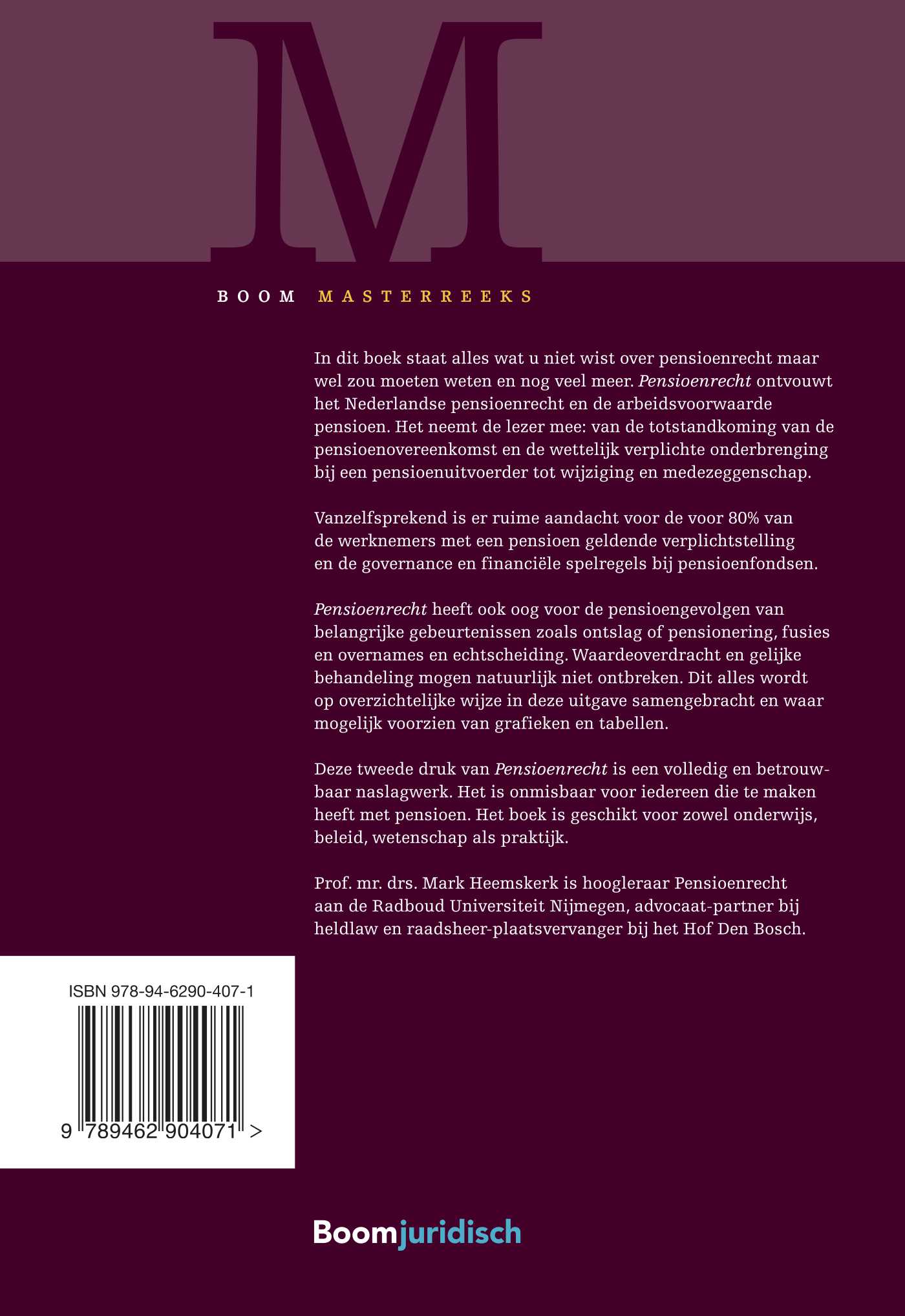 Achterkant van Pensioenrecht