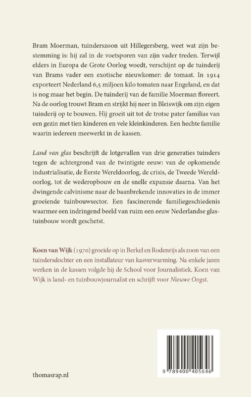 Achterkant van Land van glas