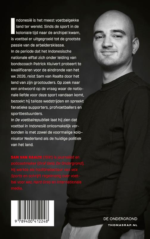 Achterkant van De voetbalrepubliek