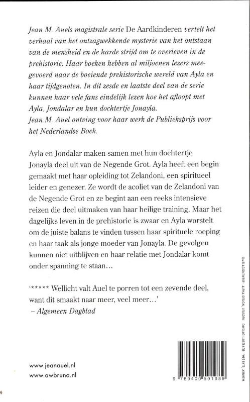 Achterkant van Het lied van de grotten
