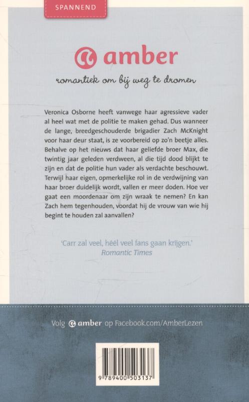 Achterkant van Verloren in de nacht