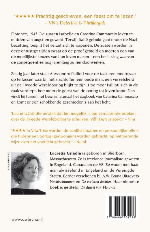 Achterkant van Villa Triste