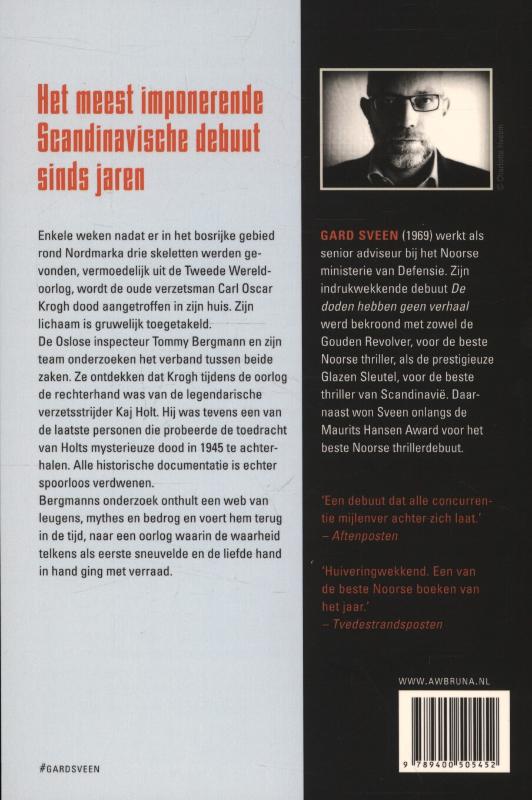 Achterkant van De doden hebben geen verhaal