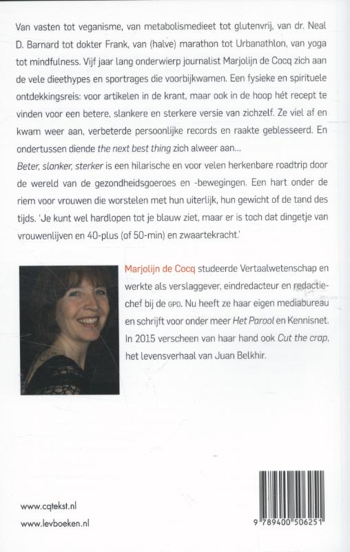 Achterkant van Beter, slanker, sterker