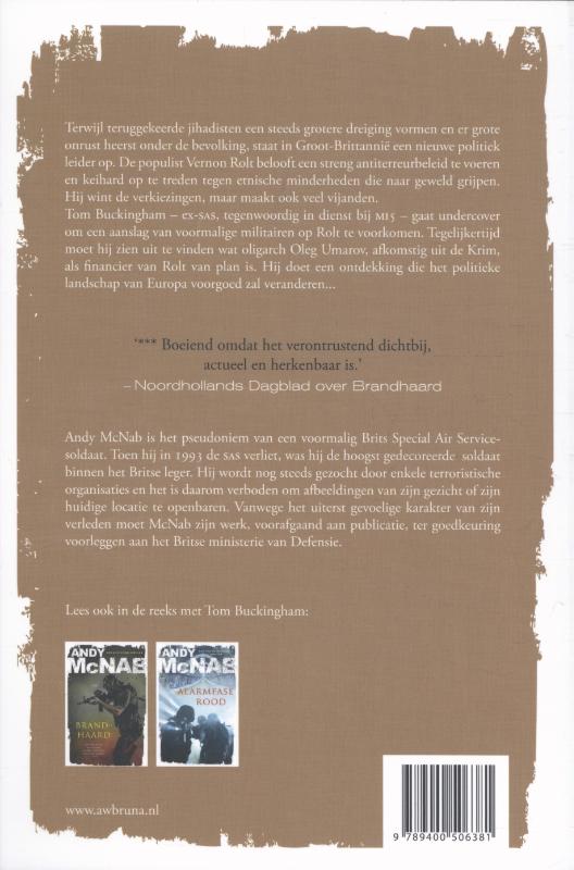 Achterkant van Noodtoestand