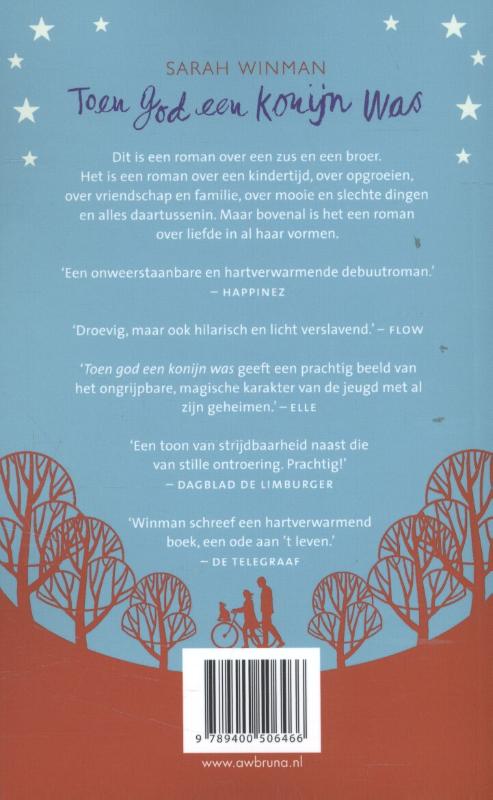 Achterkant van Toen God een konijn was