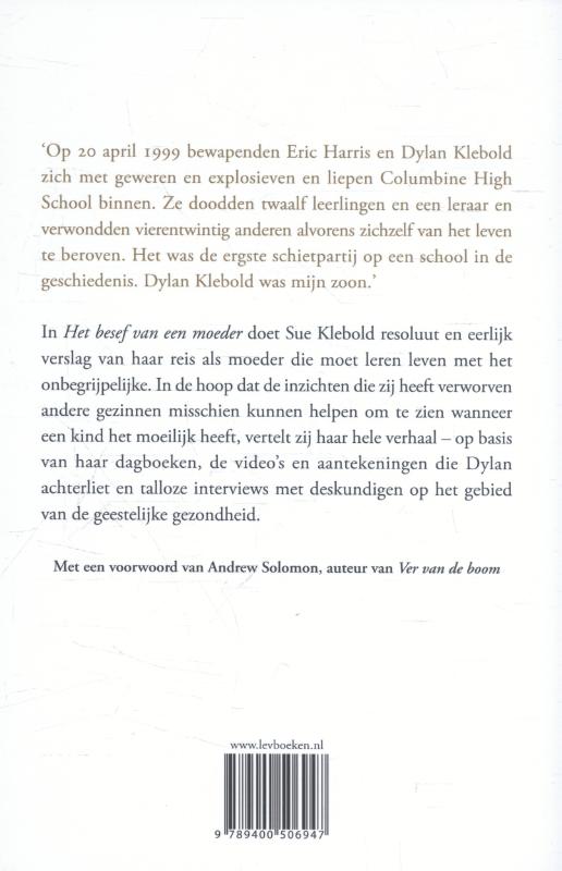 Achterkant van Het besef van een moeder