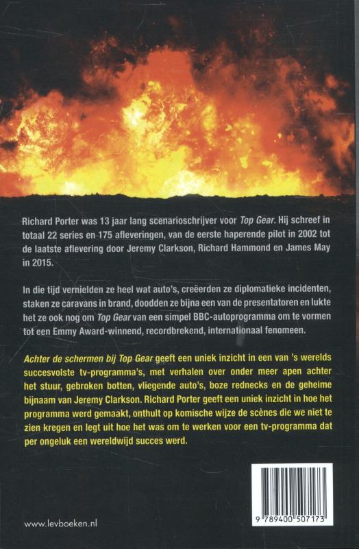 Achterkant van Achter de schermen bij Top Gear