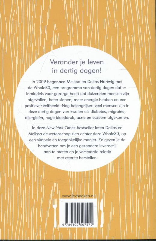 Achterkant van Eet jezelf gezond